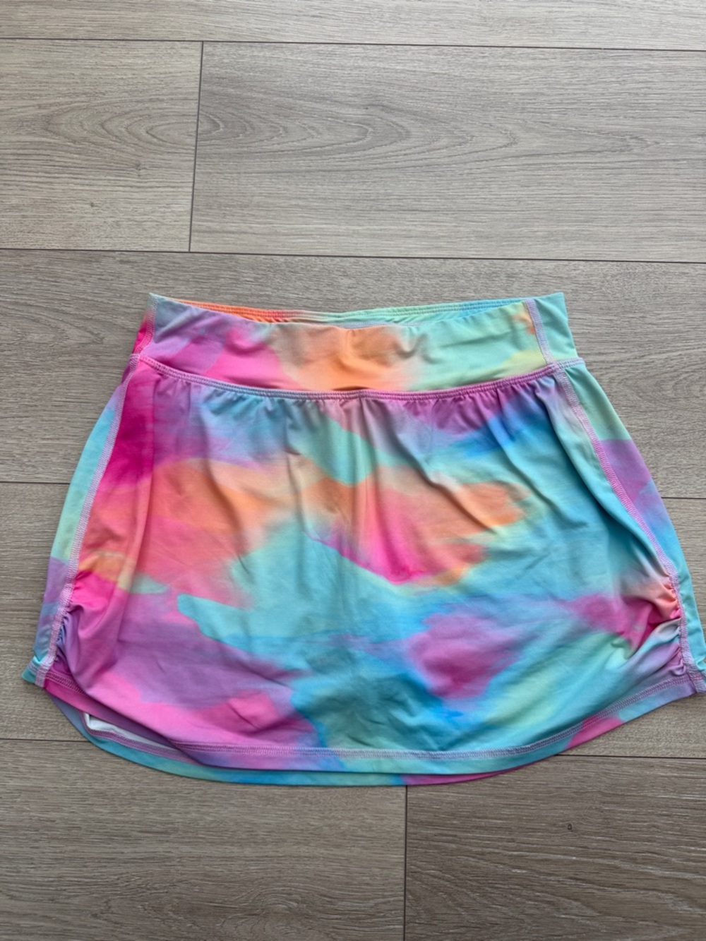 Multi-Color Tie-Dye Active Skort - Women
